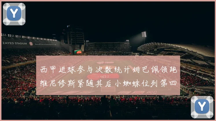 西甲进球参与次数统计姆巴佩领跑维尼修斯紧随其后小蜘蛛位列第四